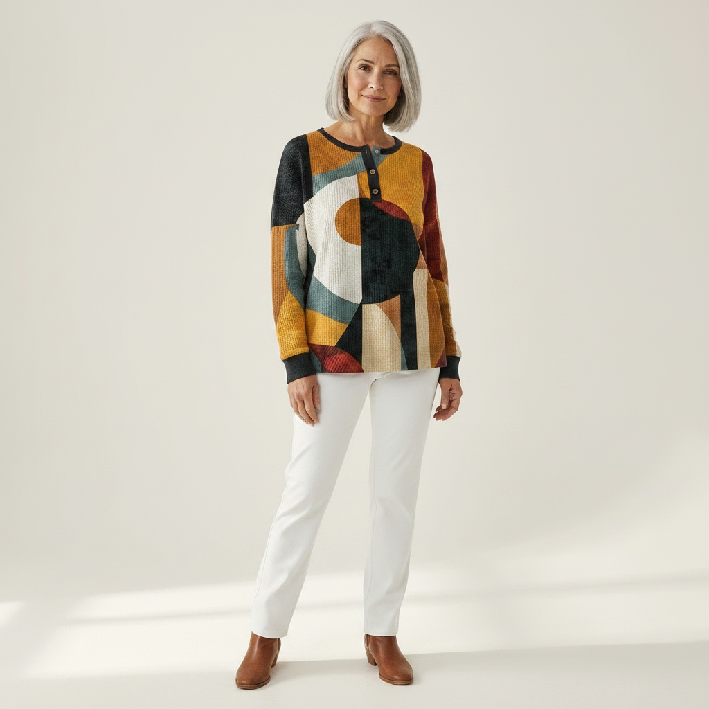 Helene | Pullover mit geometrischem Muster