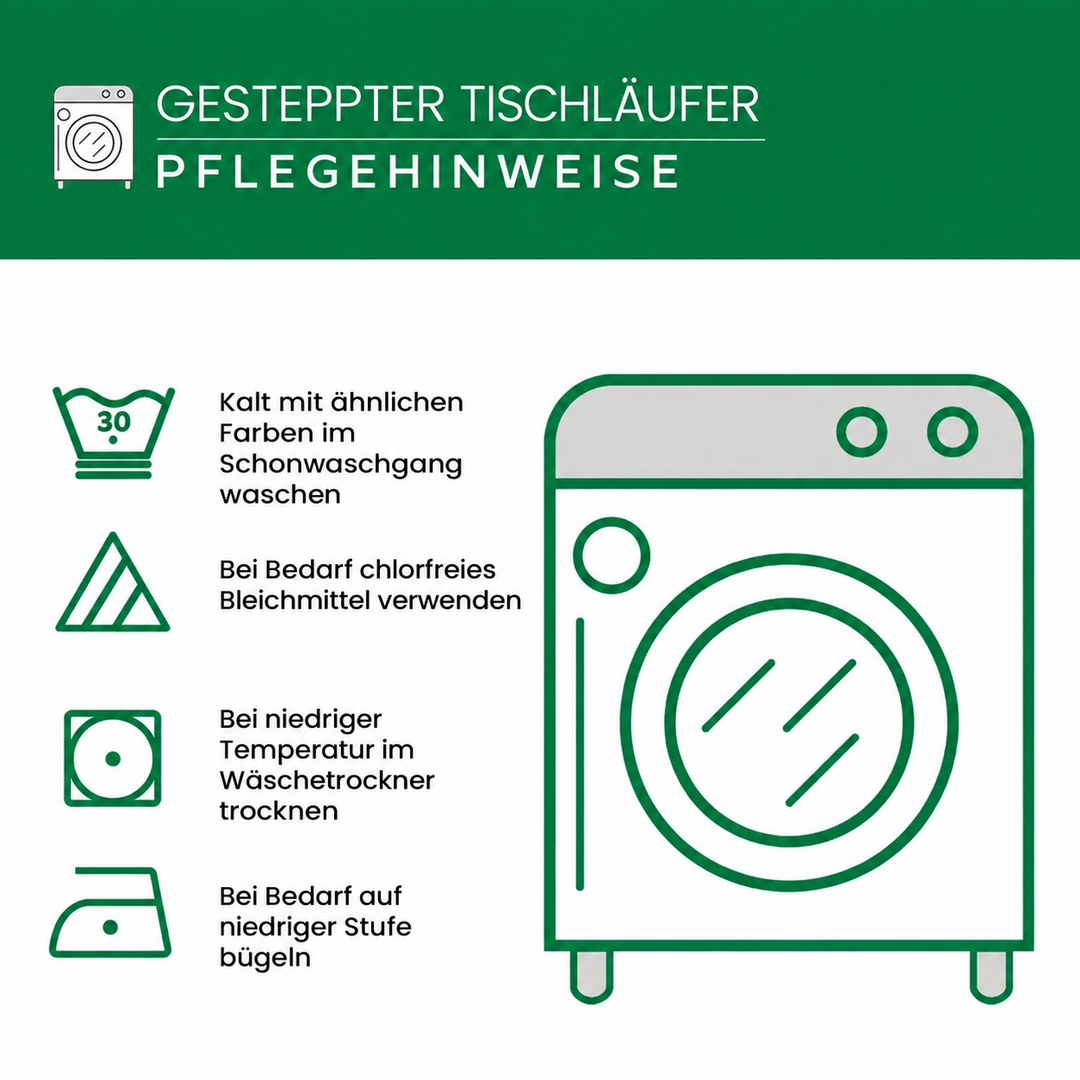 Gesteppter Tischläufer – Gemütlicher Herbstpfad