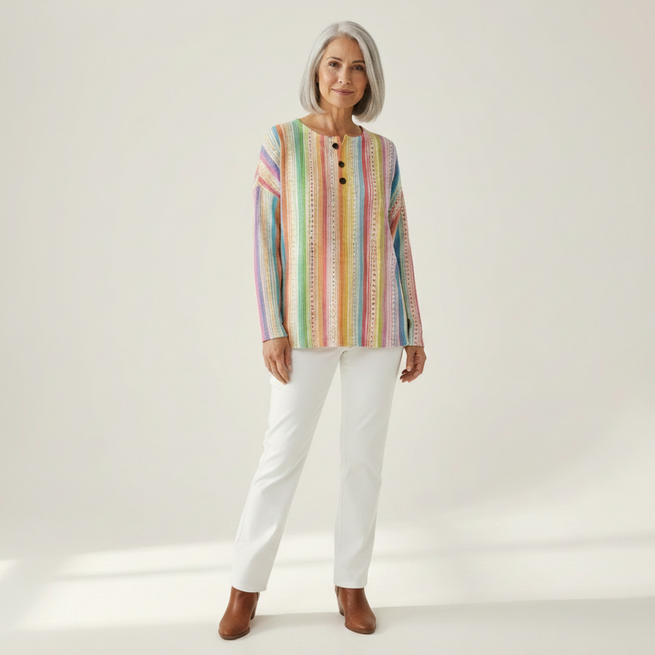 Rieke | Pullover mit bunten Längsstreifen