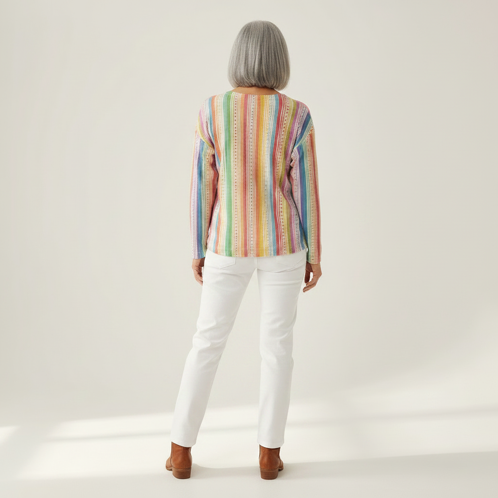Rieke | Pullover mit bunten Längsstreifen