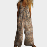 Berthe | Eleganter bedruckter Jumpsuit mit fließendem Schnitt