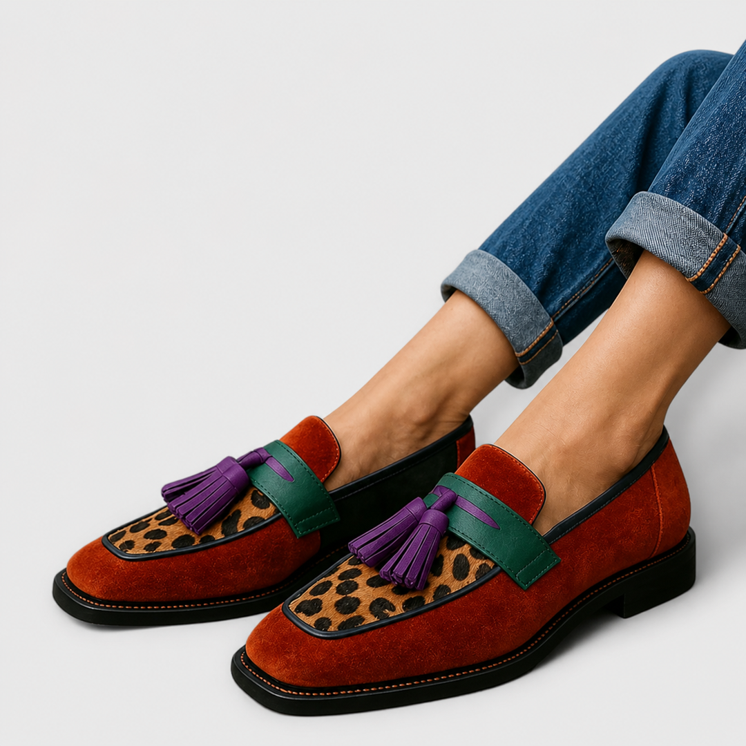 Leonore | Bunt gemusterte Loafer