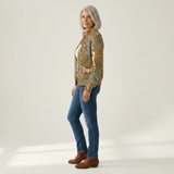 Brigitte | Strickjacke mit Pferde- und Kakteenmotiv