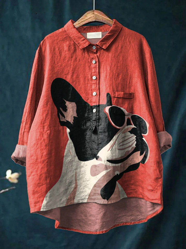 Paula | Lässiges T-Shirt mit stilvollem Französische Bulldogge Design