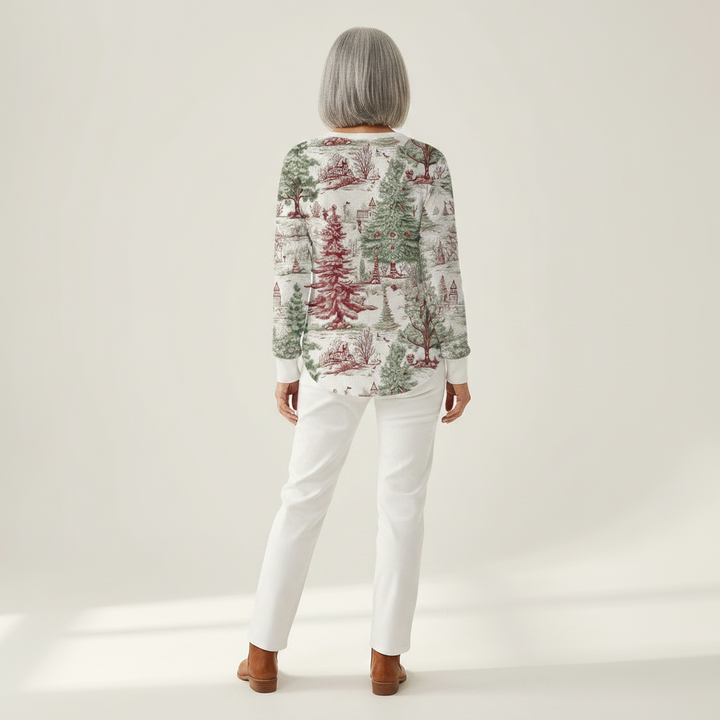 Birte | Pullover mit Winterlandschaft