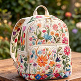 Gesteppter Rucksack – Bunte Wildblumen