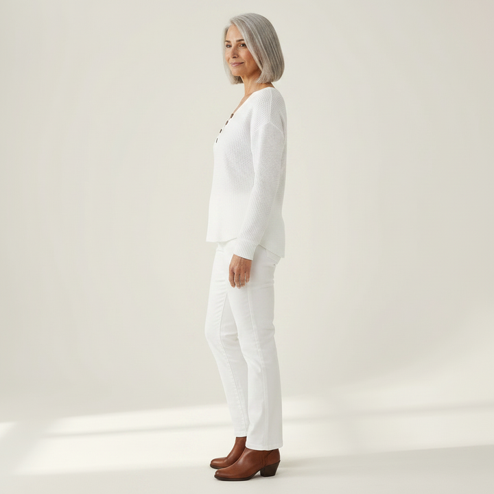 Wilma | Schlichter Pullover mit V-Ausschnitt