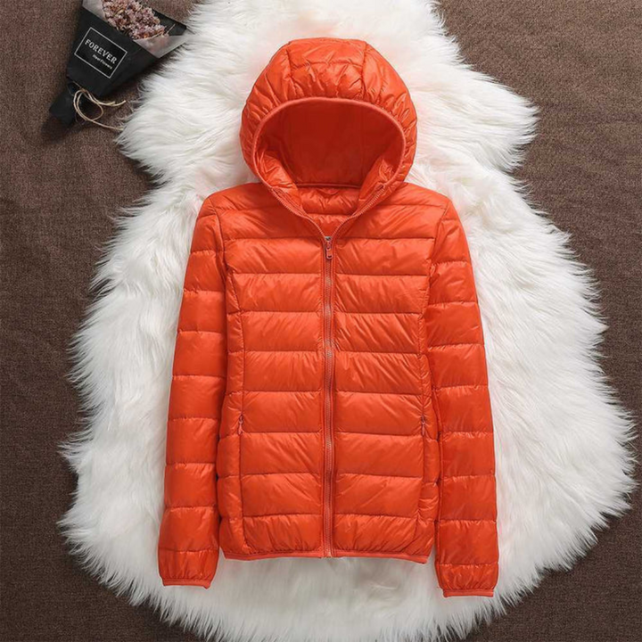 Inger | Leichte Damen-Bubblejacke in Orange