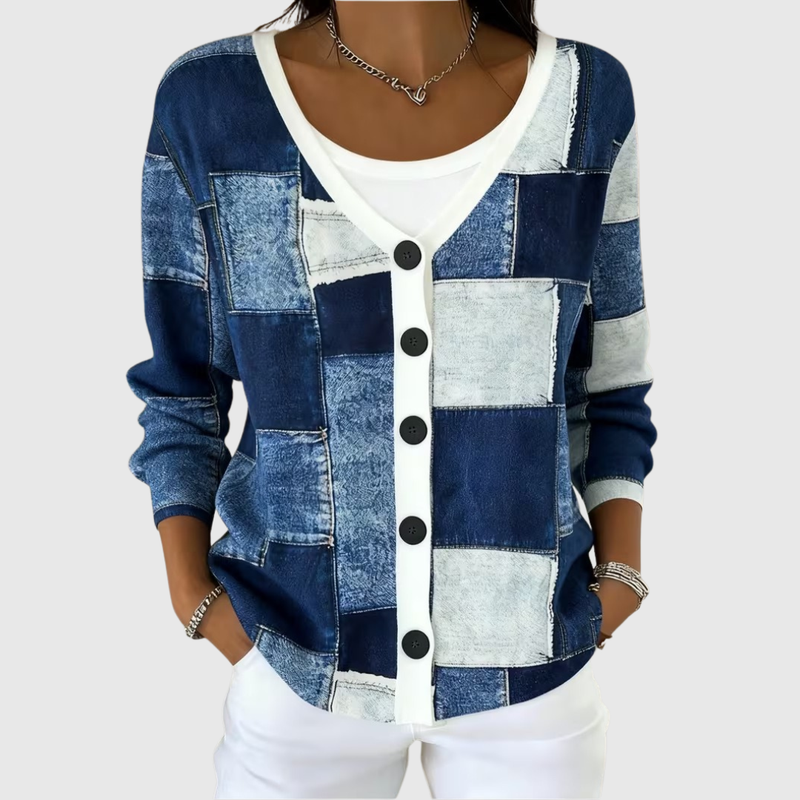 Viktoria | Bequemer Strickcardigan mit Knopfverschluss