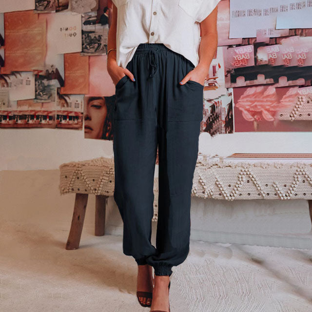 Luise | Stilvolle Hose mit Kordelzug