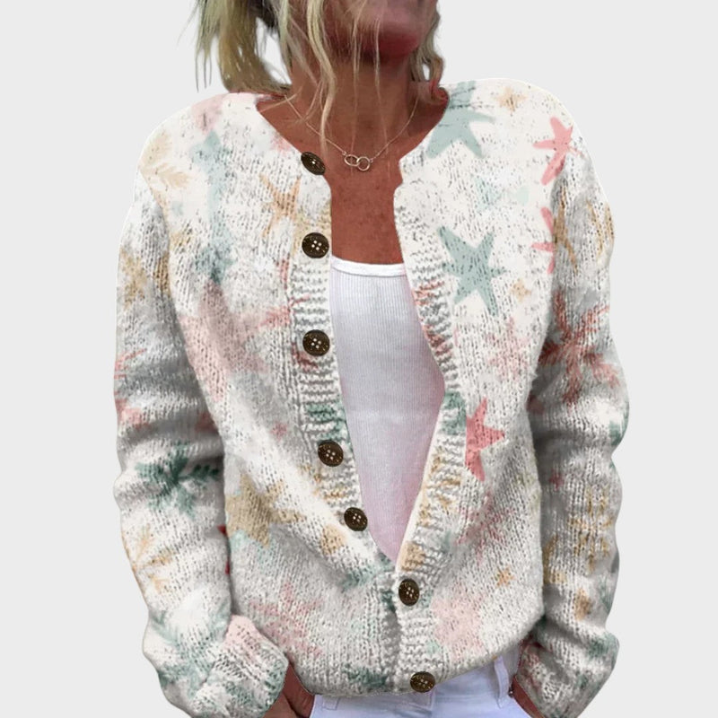 Josephine - Strickjacke Floral Autumn