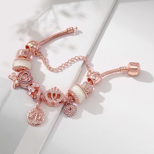 Traumfänger-Armband in Rosé