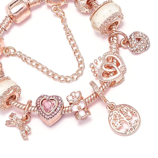 Traumfänger-Armband in Rosé