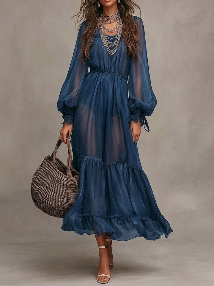 Ella | Elegantes Midikleid mit V-Ausschnitt