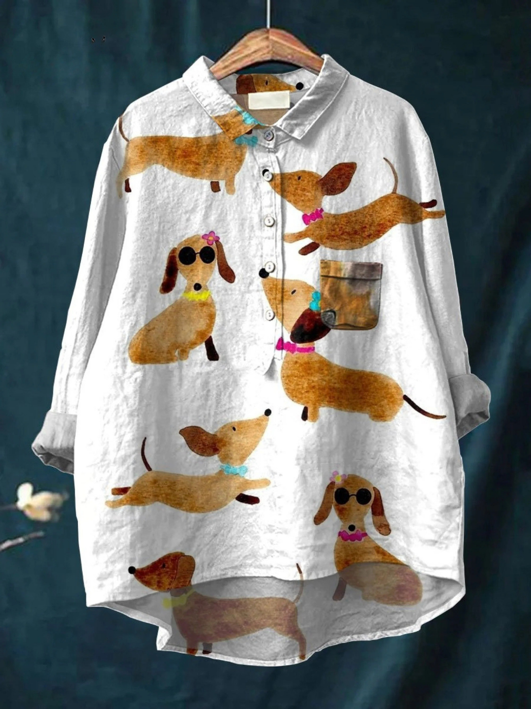 Lotte | Leichtes T-Shirt mit Hundemotiv