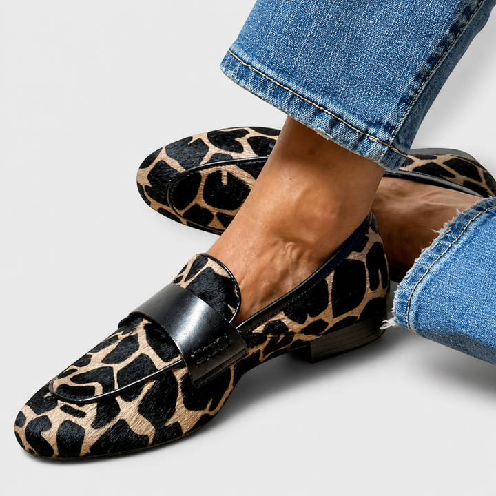 Veronika | Leopard Print Loafers