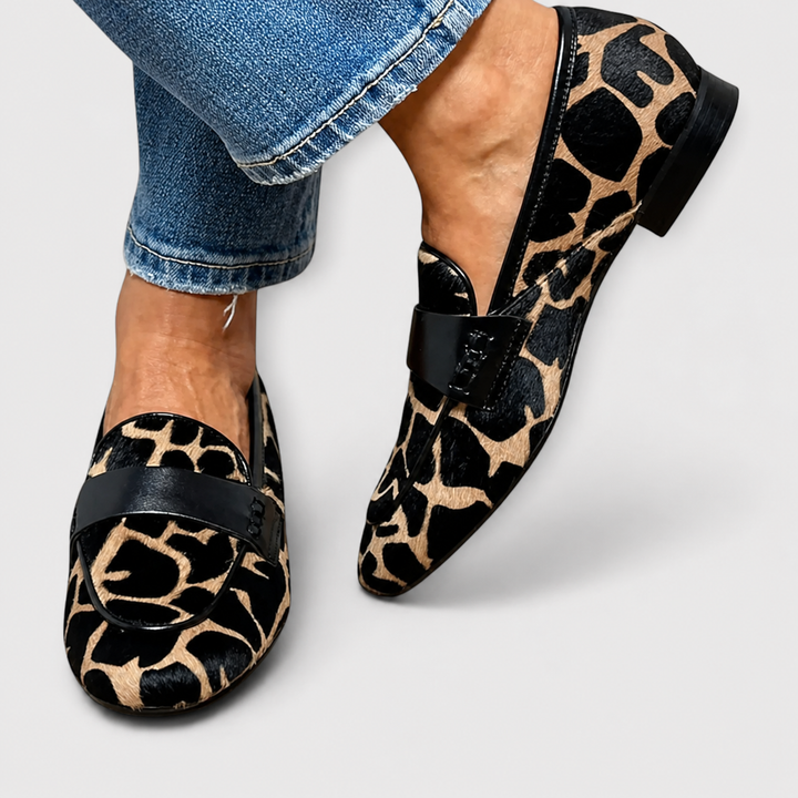 Veronika | Leopard Print Loafers