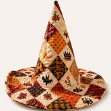 Handgefertigter gesteppter Hexenhut – Nostalgisches Halloween-Patchwork