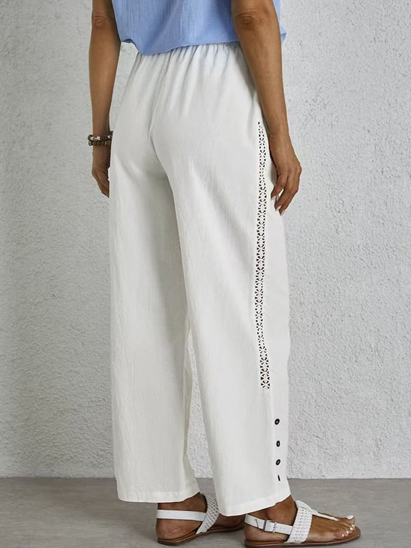 Sophie | Bequeme Hose mit Knopfdetails