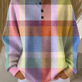 Antje | Pullover mit Karomuster in Pastell