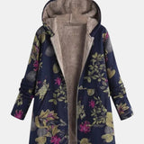Aurora - Blumenmuster Fleecejacke