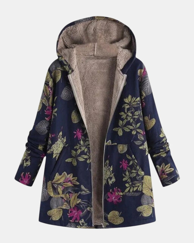 Aurora - Blumenmuster Fleecejacke