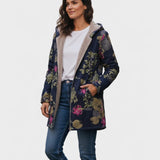 Aurora - Blumenmuster Fleecejacke
