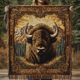 Gewebte Decke – Bison-Charme NCU0DV3911
