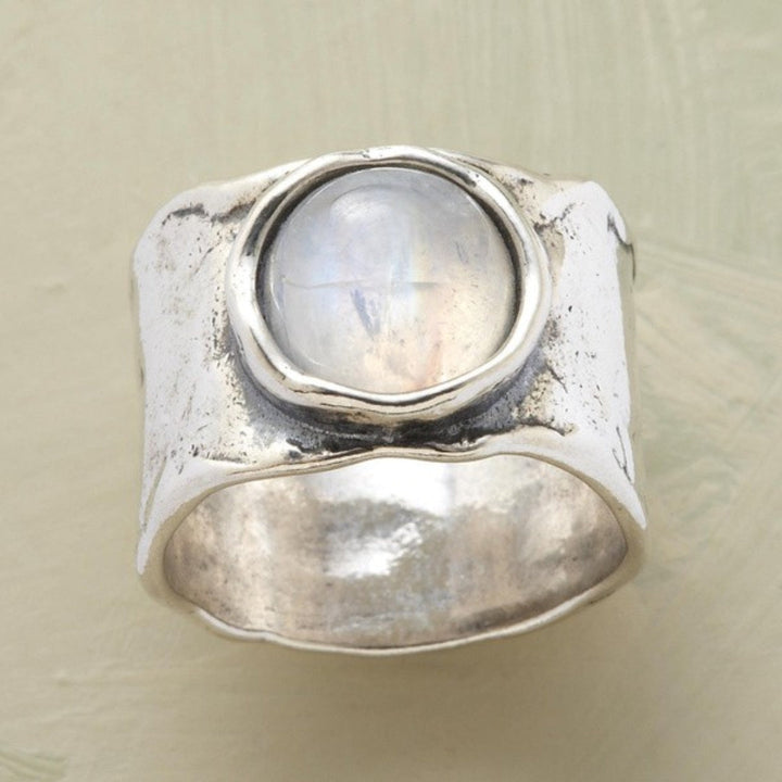 Boho-Ring mit Mondstein