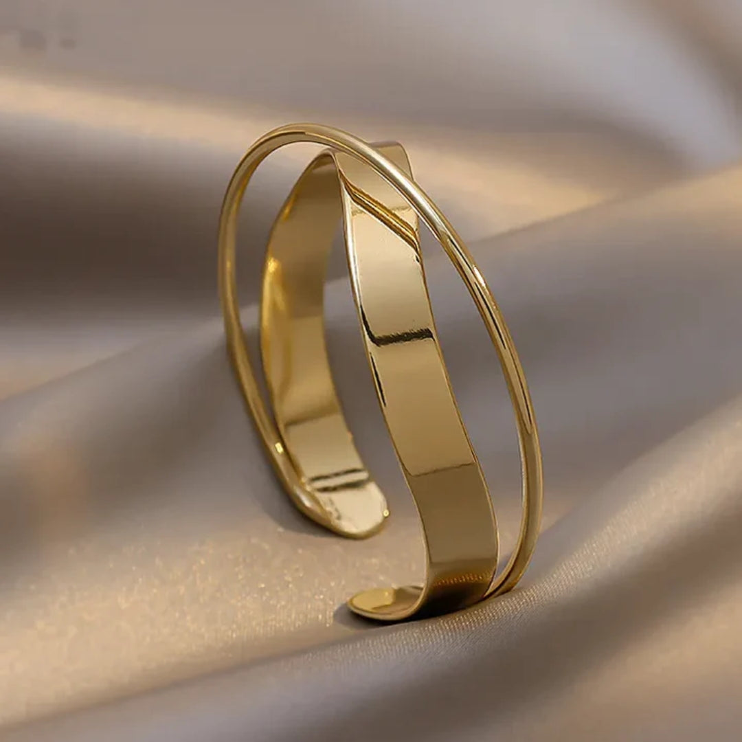 Elegantes Vintage-Goldarmband