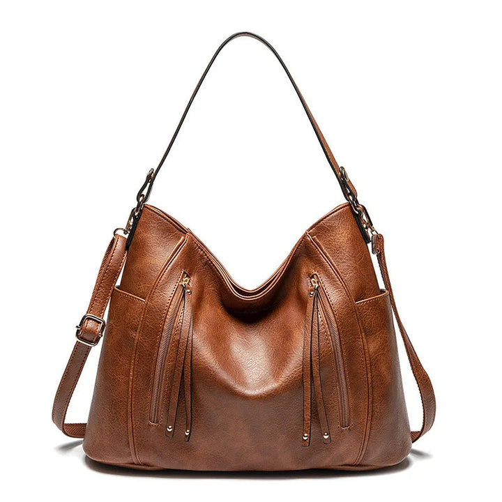 Paula | Ledertasche mit Fransen-Design