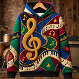 Goldene Dreifach-Melodie Kapuzenpullover