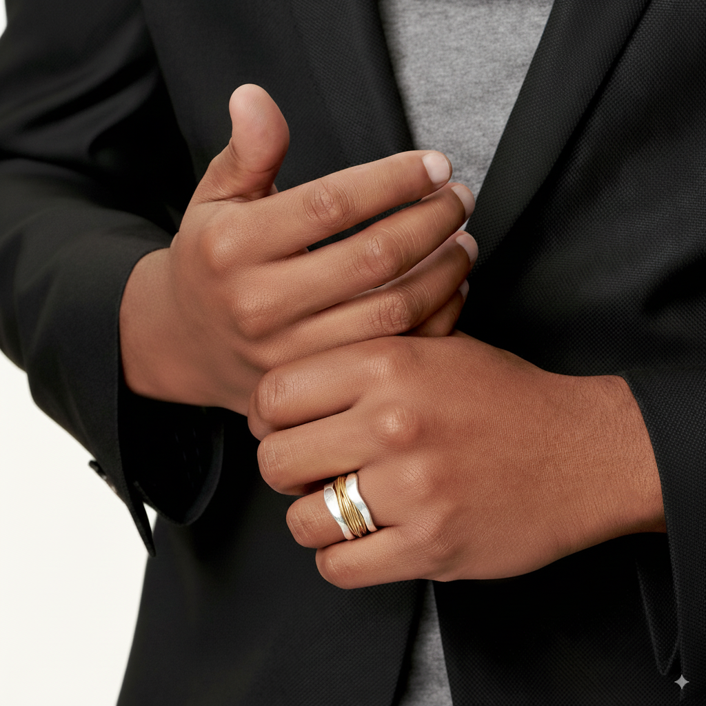 Antiker Silberner Draht-Ring