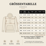 Größentabelle Hoodie in cm