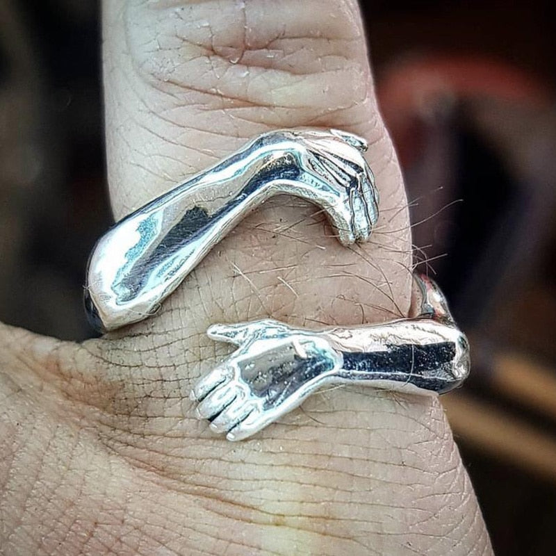 Silberring Umarmung Deluxe