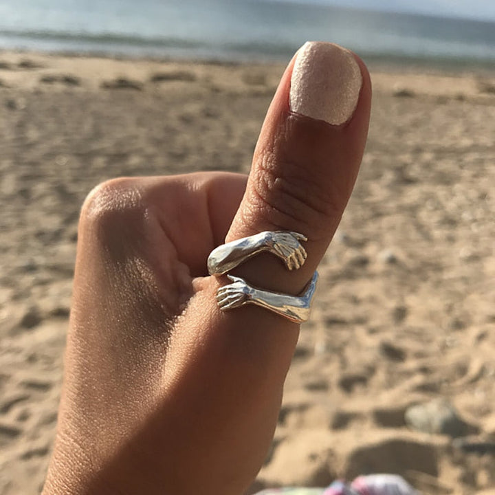 Silberring Umarmung Deluxe