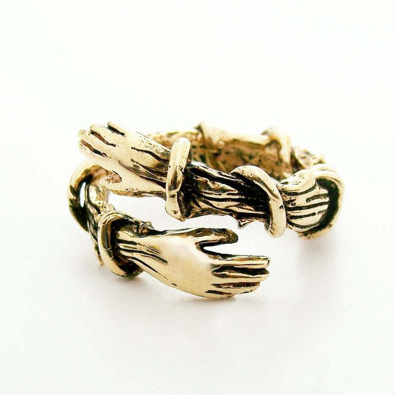 Silberring Umarmung Deluxe