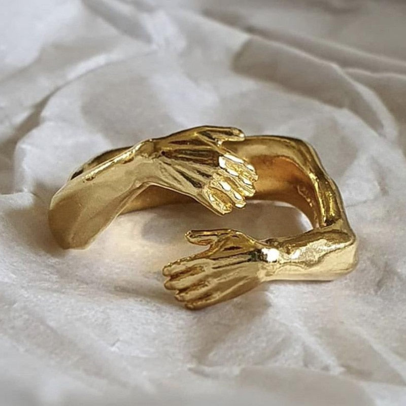 Silberring Umarmung Deluxe