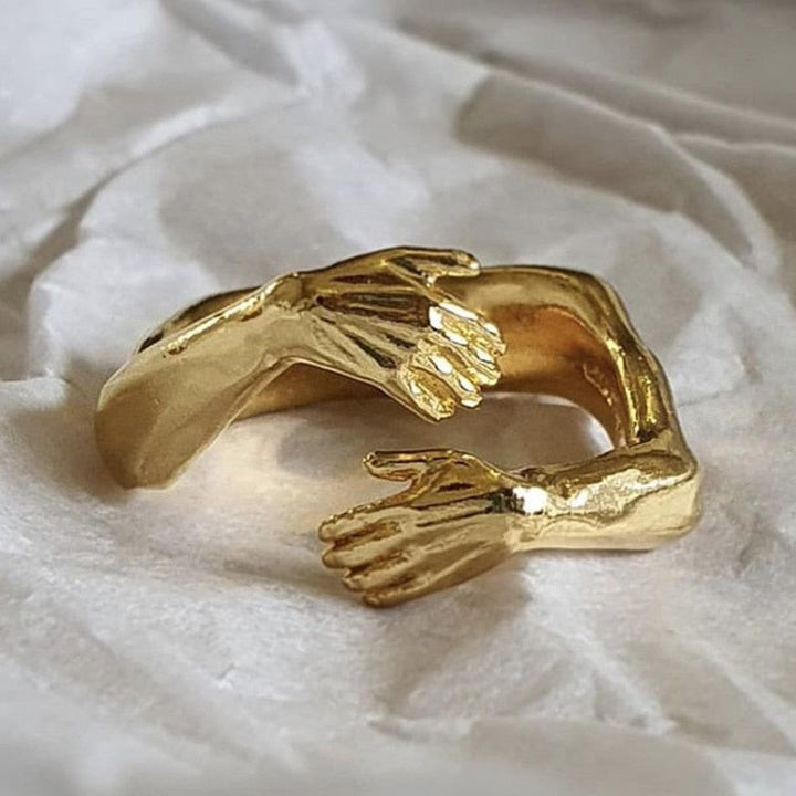 Silberring Umarmung Deluxe