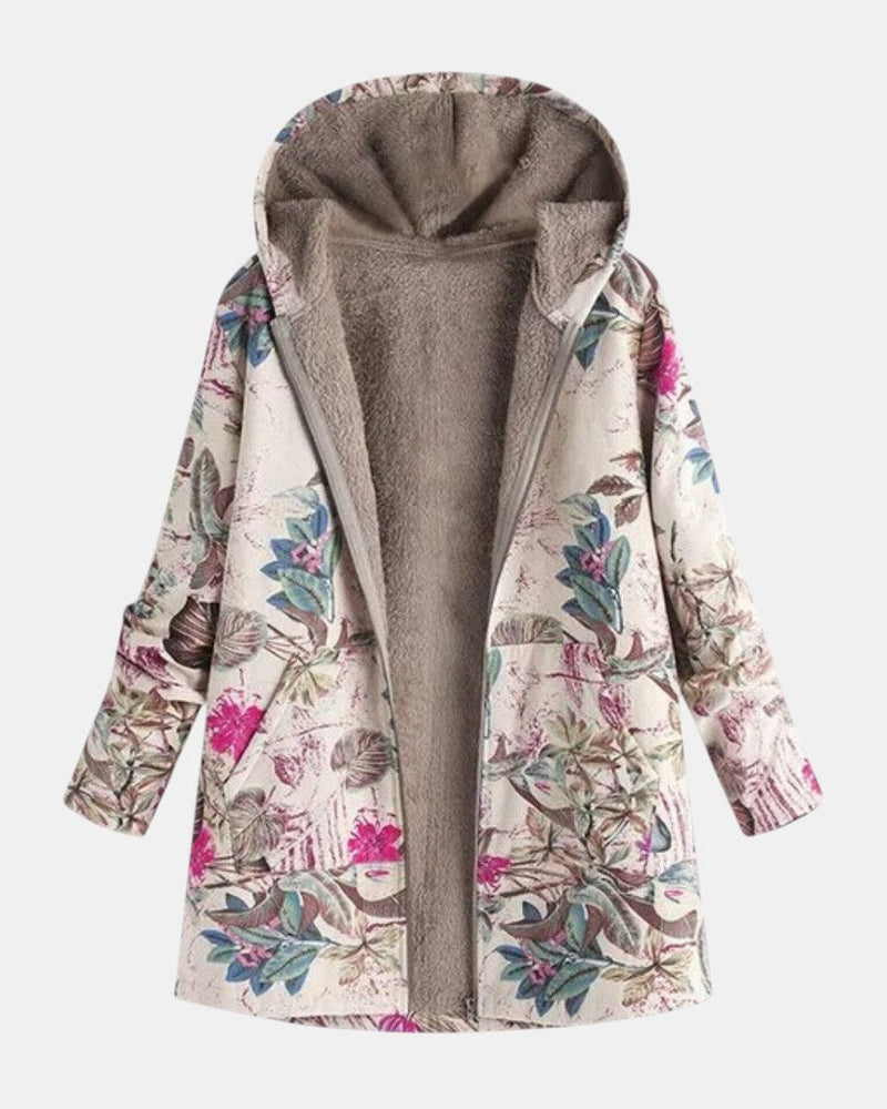 Ivy - Fleecejacke mit Blumenmuster