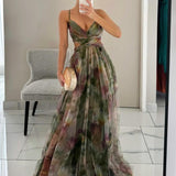 Antonia | Blumenprint Maxikleid mit V-Ausschnitt