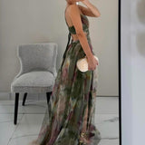 Antonia | Blumenprint Maxikleid mit V-Ausschnitt