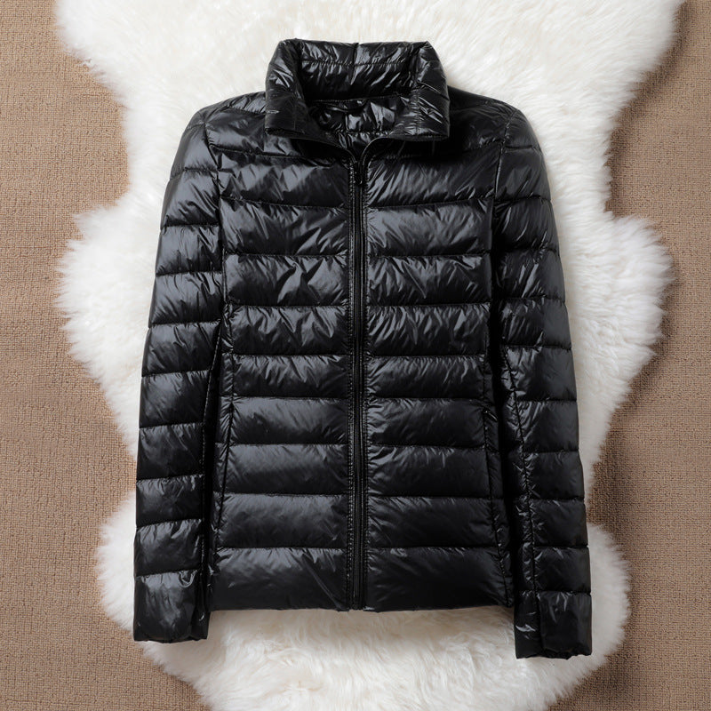 Tone | Leichte schwarze Damen-Bubblejacke