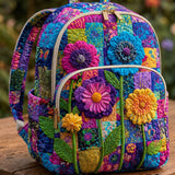 Gesteppter Rucksack – Bunte Blüten