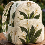 Gesteppter Rucksack – Weiße Calla