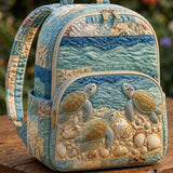 Gesteppter Rucksack – Meeresschildkröten und Muscheln