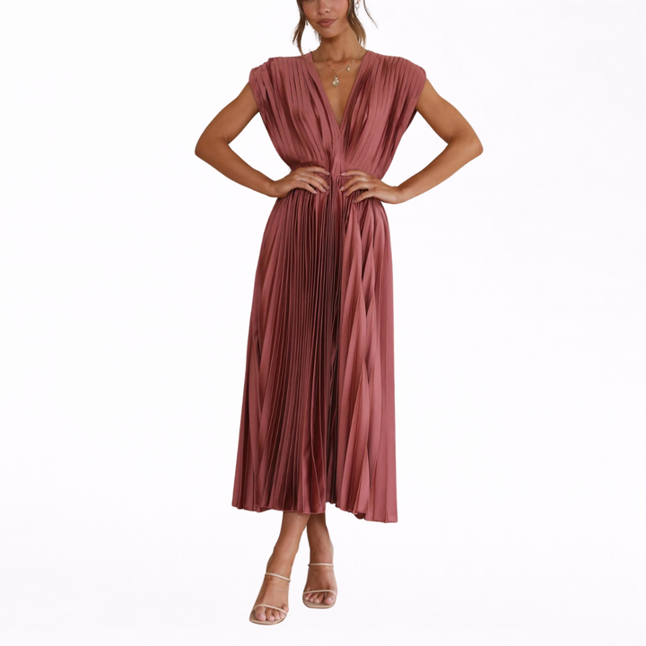 Sina | Elegantes Plissee-Kleid