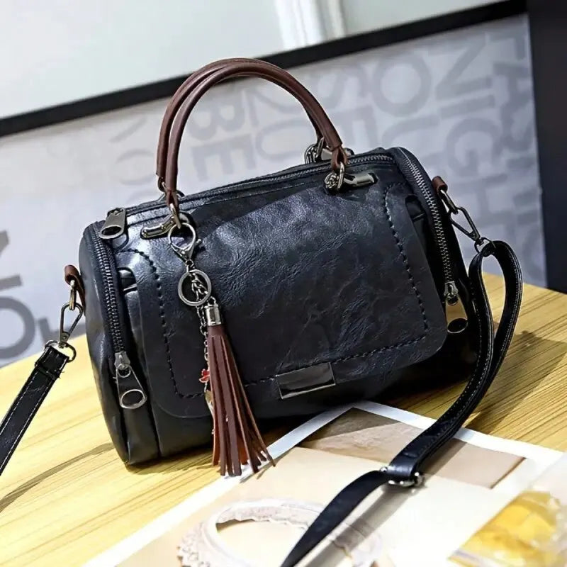 Rose | Strukturierte Ledertasche