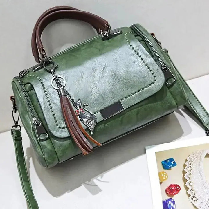 Rose | Strukturierte Ledertasche