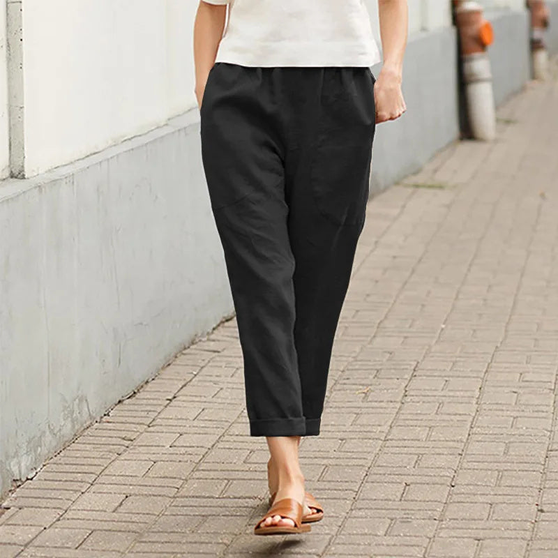 Viktoria | Bequeme Weite Hose mit praktischen Taschen